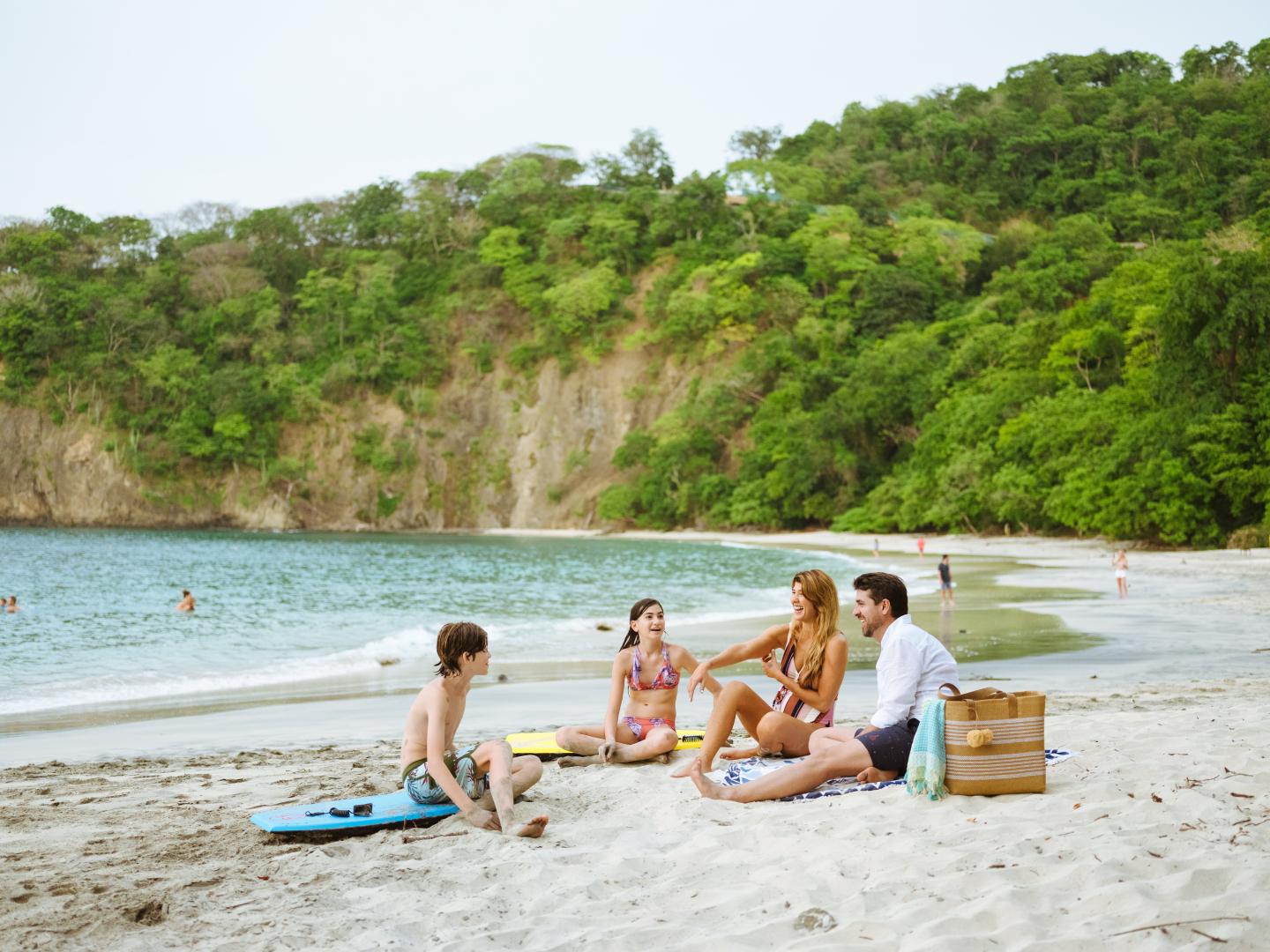 Famille sur la plage