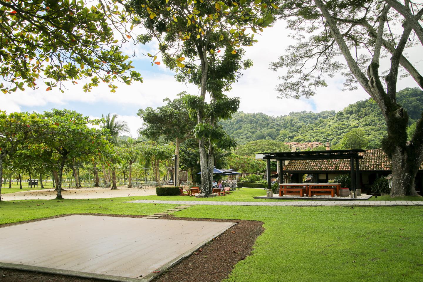 Espace extérieur d’une retraite bien-être